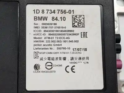Peça sobressalente para automóvel em segunda mão módulo eletrônico por mini mini 5-trg. (f55) one referências oem iam 84108734756  84105a0f1b3