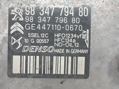 Second-hand car spare part air conditioning compressor for citroen c5 aircross (a_) 1.2 puretech 130 (arhnsj) oem iam references 9834779480  9834779480