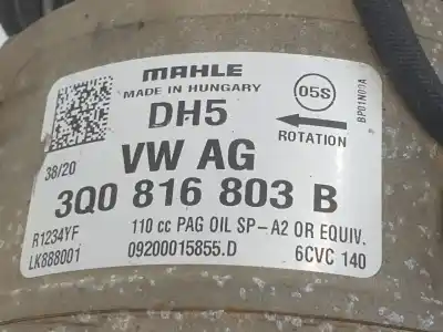 Автозапчастина б/у компресор кондиционера для cupra leon (5f16) tsi basis посилання на oem iam 3q0816803b  3q0816803b