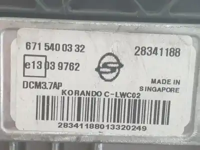 Pezzo di ricambio per auto di seconda mano centralina motore per ssangyong korando premium 4x2 riferimenti oem iam 28341188  28341188