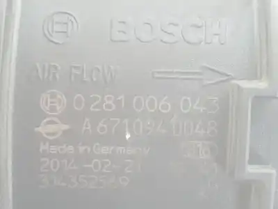 Автозапчастина б/у витратомір повітря для SSANGYONG KORANDO Premium 4x2 Посилання на OEM IAM A6710940048  A6710940048