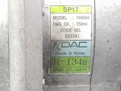 Автозапчастина б/у компресор кондиционера для ssangyong korando premium 4x2 посилання на oem iam 6711303011  6711303011