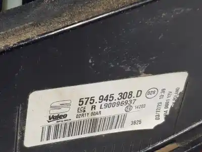 Автозапчастина б/у внутрішній правий завод для seat ateca (khp) style go 149 cv / 110 kw посилання на oem iam 575945308d  575945308d