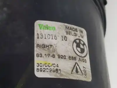 Second-hand car spare part right fog light for bmw serie x5 (e53) 3.0d oem iam references 63176920886  6920886