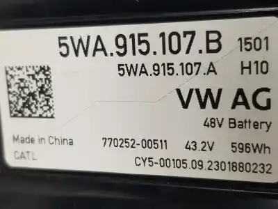 Pezzo di ricambio per auto di seconda mano batteria per cupra leon (5f16) tsi basis riferimenti oem iam 5wa915107b  5wa915107b