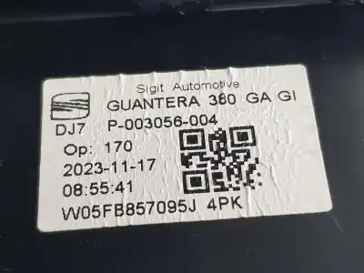 Peça sobressalente para automóvel em segunda mão porta luvas por cupra leon (5f16) tsi basis referências oem iam 5fb857095j4pk  5fb857095j