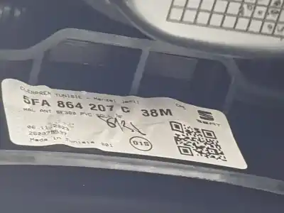 Peça sobressalente para automóvel em segunda mão apoio de braço consola central por cupra leon (5f16) tsi basis referências oem iam 5fb863241f4pk  5fb863241f