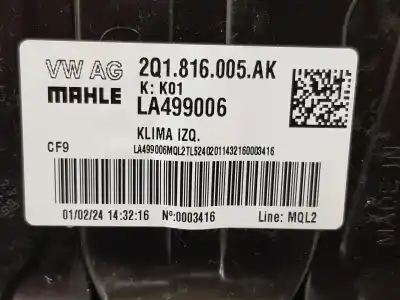 Second-hand car spare part full normal heating for seat arona fr edition oem iam references 2q1820007a  2q0820353a