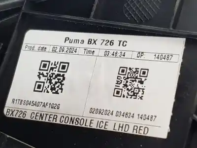 Peça sobressalente para automóvel em segunda mão apoio de braço consola central por ford puma hybrid titanium referências oem iam r1tbs045a07ae1g2g  2777689