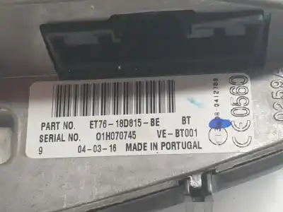 Peça sobressalente para automóvel em segunda mão sistema de áudio / rádio cd por ford transit courier (c4a) combi ambiente 95 cv / 70 kw referências oem iam et7618d815be  2603129