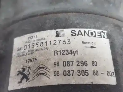 Peça sobressalente para automóvel em segunda mão compressor de ar condicionado a/a a/c por citroen jumpy spacetourer business m referências oem iam 9808729680  9808729680