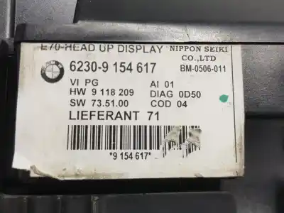 Peça sobressalente para automóvel em segunda mão head-up display por bmw x5 (e70) 3.0 si referências oem iam 62309154617  9154617