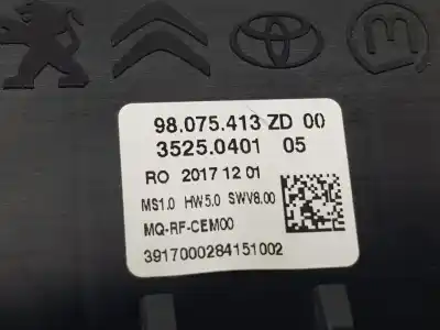 Peça sobressalente para automóvel em segunda mão comando de sofagem (chauffage / ar condicionado) por citroen jumpy spacetourer business m referências oem iam 98075413zd  98075413zd