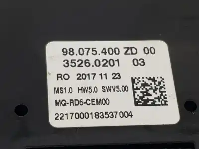 Peça sobressalente para automóvel em segunda mão comandos de alavanca por citroen jumpy spacetourer business m referências oem iam 98075400zd  98075400zd