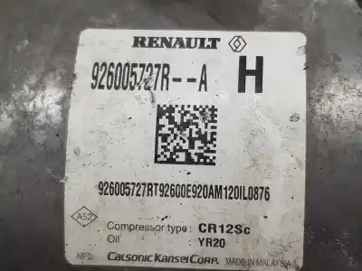 Peça sobressalente para automóvel em segunda mão compressor de ar condicionado a/a a/c por dacia dokker essential referências oem iam 926005727r  926005727r