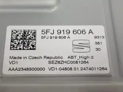Second-hand car spare part multifunction display for seat arona kj special edition oem iam references   5fj919606a