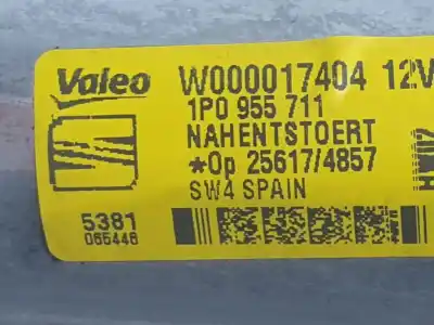 Second-hand car spare part rear windshield wiper motor for seat leon (1p1) reference oem iam references 1p0955711  1p0955711