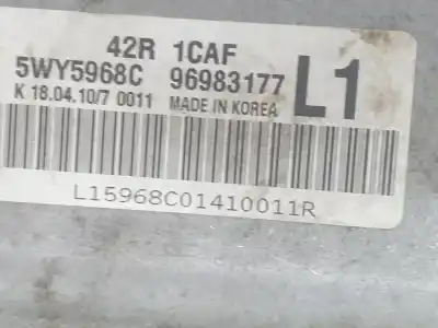 Second-hand car spare part ecu engine control for chevrolet aveo hatchback ls 86 cv / 63 kw oem iam references 96983177  96983177
