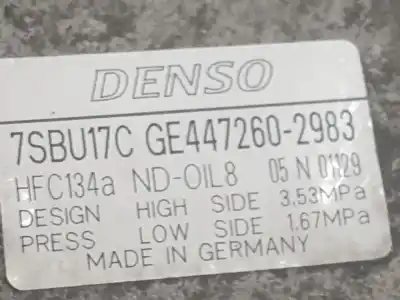 Pezzo di ricambio per auto di seconda mano compressore aria condizionata per bmw x6 (e71, e72) xdrive 40 d riferimenti oem iam 4472602983  64526987890