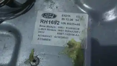 Second-hand car spare part rear right window regulator for ford focus c-max (cap) 1.6 tdci cat oem iam references 3m51r045h22a  