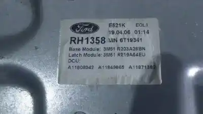Pezzo di ricambio per auto di seconda mano alzacristalli anteriore destro per ford focus c-max (cap) 1.6 tdci cat riferimenti oem iam 3m51r045h16a  