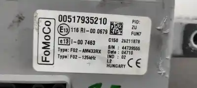 Second-hand car spare part fuse box unit for ford ka (ccu) titanium oem iam references 00517935210  