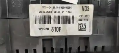 Peça sobressalente para automóvel em segunda mão quadrante por seat leon (1p1) 1.9 tdi referências oem iam 1p0920810f  