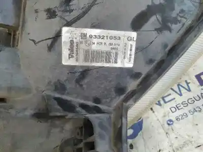 Second-hand car spare part right headlight for opel meriva cosmo oem iam references 93321053  
