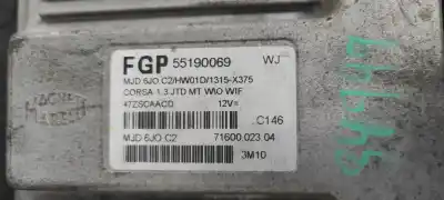 Tweedehands auto-onderdeel ecu motorcontroller voor opel corsa c corsavan oem iam-referenties 55190069  