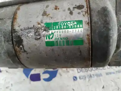 Peça sobressalente para automóvel em segunda mão motor de arranque por toyota corolla (e12) 1.4 turbodiesel cat referências oem iam 2810033080  