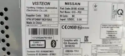 Pezzo di ricambio per auto di seconda mano impianto audio / radio cd per nissan qashqai (j11) n-connecta riferimenti oem iam 281854ca0a  