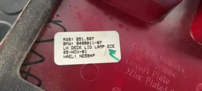 Second-hand car spare part left tailgate door light for bmw x5 (e53) 3.0d oem iam references 840901107  