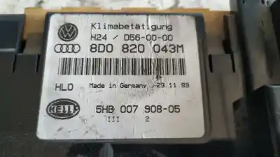 Peça sobressalente para automóvel em segunda mão comando de sofagem (chauffage / ar condicionado)  por audi a4 avant (b5) 1.9 tdi referências oem iam 8d0820043m  