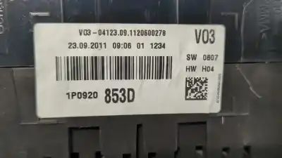 Peça sobressalente para automóvel em segunda mão quadrante por seat leon (1p1) reference referências oem iam 1p0920853d  