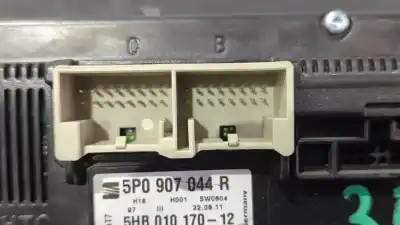 Peça sobressalente para automóvel em segunda mão comando de sofagem (chauffage / ar condicionado) por seat leon (1p1) reference referências oem iam 5p0907044r  
