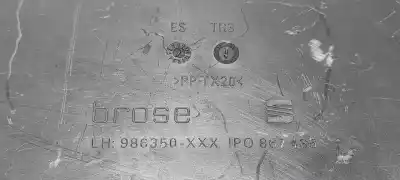 Second-hand car spare part driver left window regulator for seat leon (1p1) reference oem iam references 1p0837401ac  