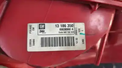 Second-hand car spare part left tailgate light for opel corsa d catch me oem iam references 13186350  