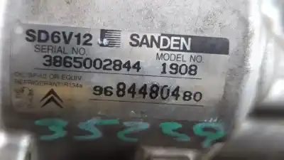 Second-hand car spare part air conditioning compressor for citroen nemo basis oem iam references 9684480480  