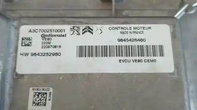 Second-hand car spare part ecu engine control for citroen e-c4 100kw shine oem iam references 9845426480  