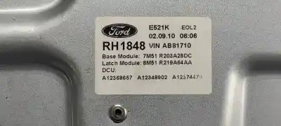 Автозапчасти б/у регулятор стекла переднего правого за ford kuga (cbs) titanium s ссылки oem iam 7m51r203a28dc  