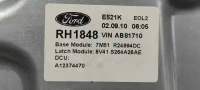Автозапчасти б/у задний правый стеклорегулятор за ford kuga (cbs) titanium s ссылки oem iam 7m51r24994dc  