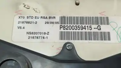 Second-hand car spare part dashboard for nissan interstar mod. 04 (x70) 2.5 dci diesel cat oem iam references p8200359415g  