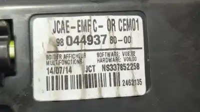 Second-hand car spare part multifunction display for citroen c4 lim. sport oem iam references 980449378000  