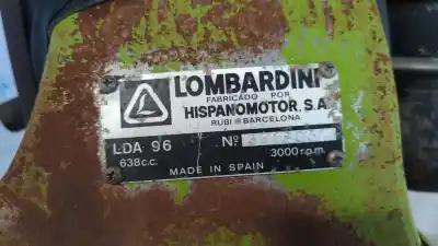 Peça sobressalente para automóvel em segunda mão motor completo por agria 2700 dl motocultor 14 cv referências oem iam lombardini lda96  