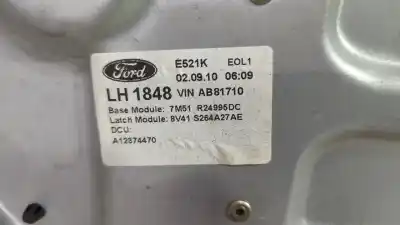 Second-hand car spare part rear left window regulator for ford kuga (cbs) titanium s oem iam references 7m51r24995dc  