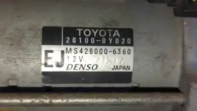 Peça sobressalente para automóvel em segunda mão motor de arranque por toyota auris active referências oem iam 281000y020  