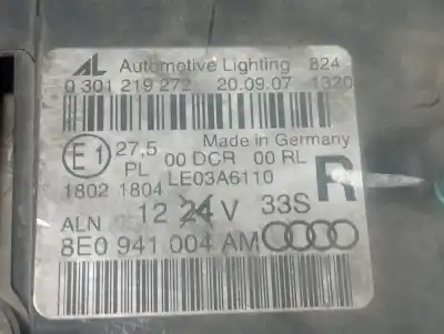 Second-hand car spare part right headlight for audi a4 avant (8e) 2.0 tdi oem iam references 8e0941004  