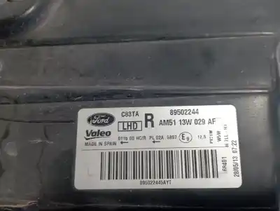 Second-hand car spare part right headlight for ford c-max (cb3) 1.6 tdci oem iam references am5113w029af  