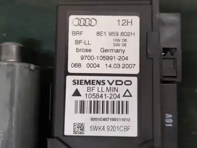 Автозапчасти б/у регулятор стекла переднего правого за audi a4 b7 avant (8ed) 2.0 tdi 16v ссылки oem iam 8e1959802h 5wk49201cbf 