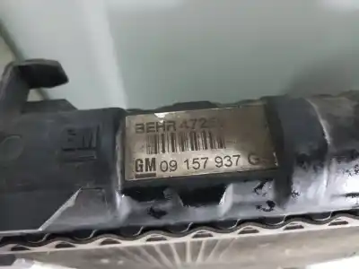 Gebrauchtes Autoersatzteil wasserradiator zum opel zafira a monospace (t98) 2.0 dti 16v (f75) oem-iam-referenzen 09157937  